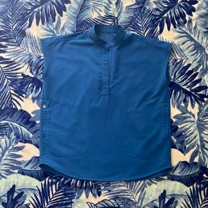 ROYAL BLUE RAFAELA TOP From FIGS!